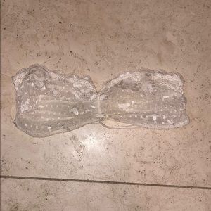 Strapless cream free people bralette free people